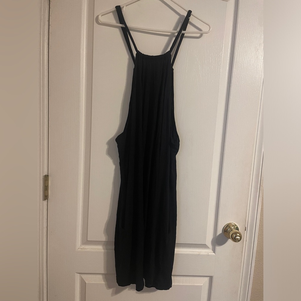La Blanca Black Midi Dress Swimsuit Cover-Up Size 1X Resortwear Travel Vacation